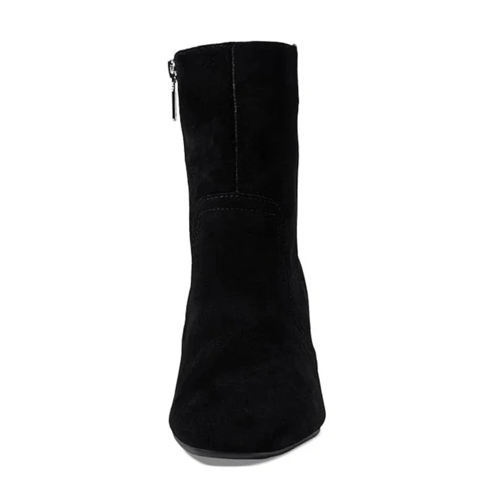 Blondo Sadie Boots Womens 7 Black Suede Waterproof Block Heel Ankle Bootie RG168